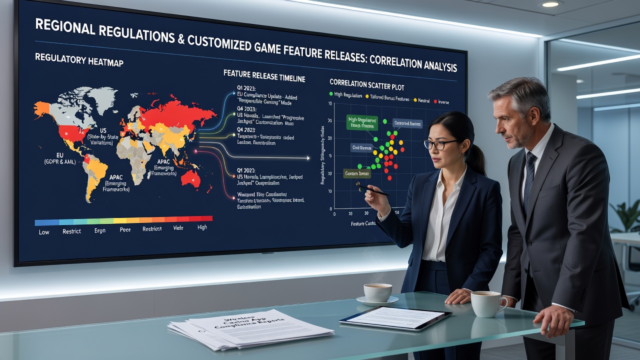 Mobile casino interface displaying region-specific game customizations influenced by regulatory frameworks