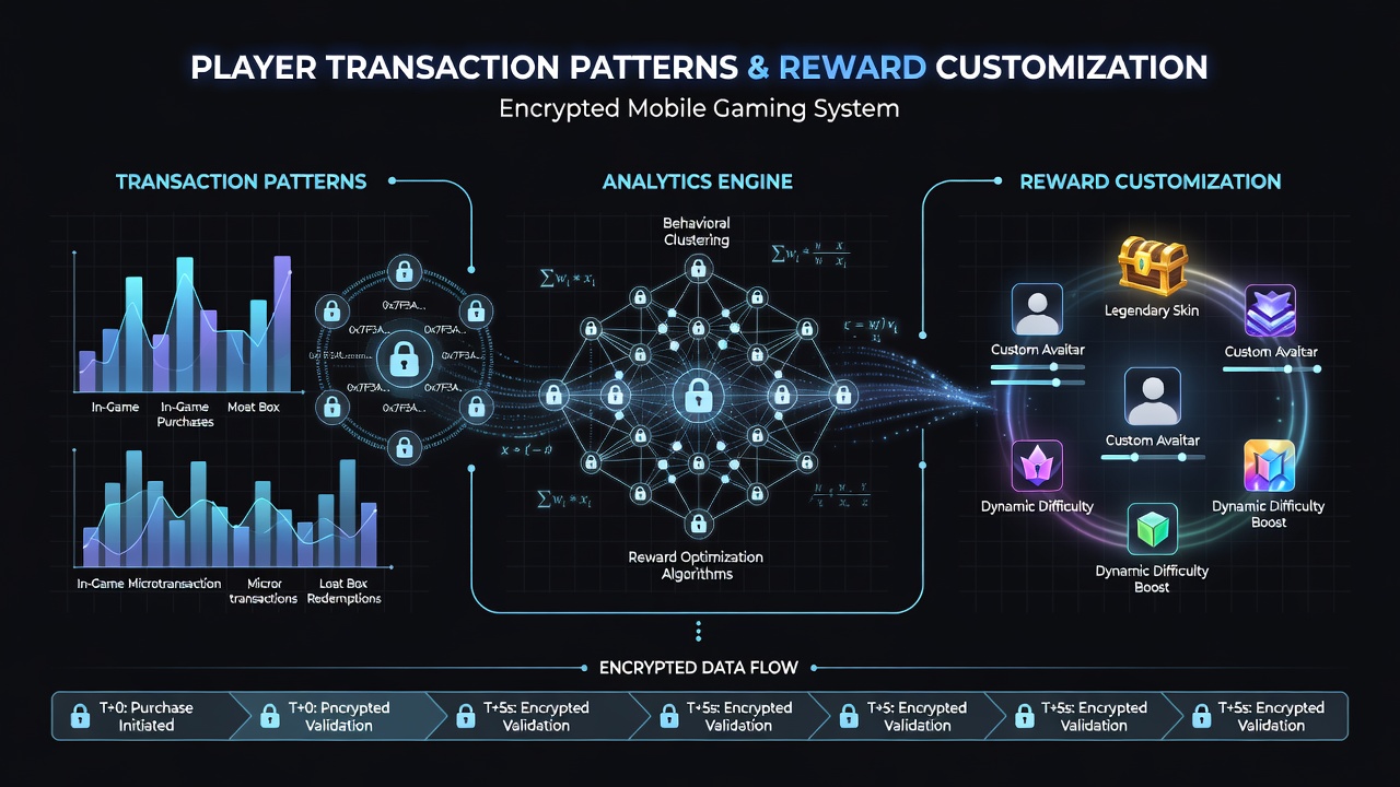Analysis dashboard displaying reward customization outcomes linked to player payment behaviors
